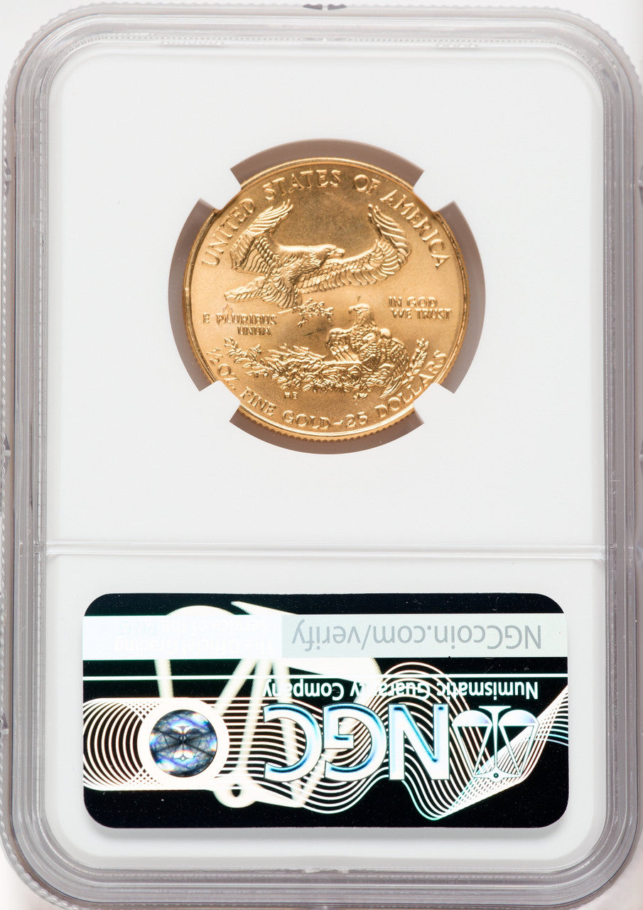 1997 $25 American Gold Eagle NGC MS69 Ron Harrigal Signed
