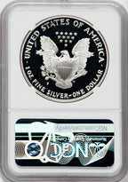 1998-P American Silver Eagle NGC PF70 Ultra Cameo Ron Harrigal Signed