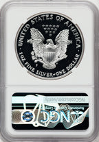 1999-P American Silver Eagle NGC PF70 Ultra Cameo Ron Harrigal Signed