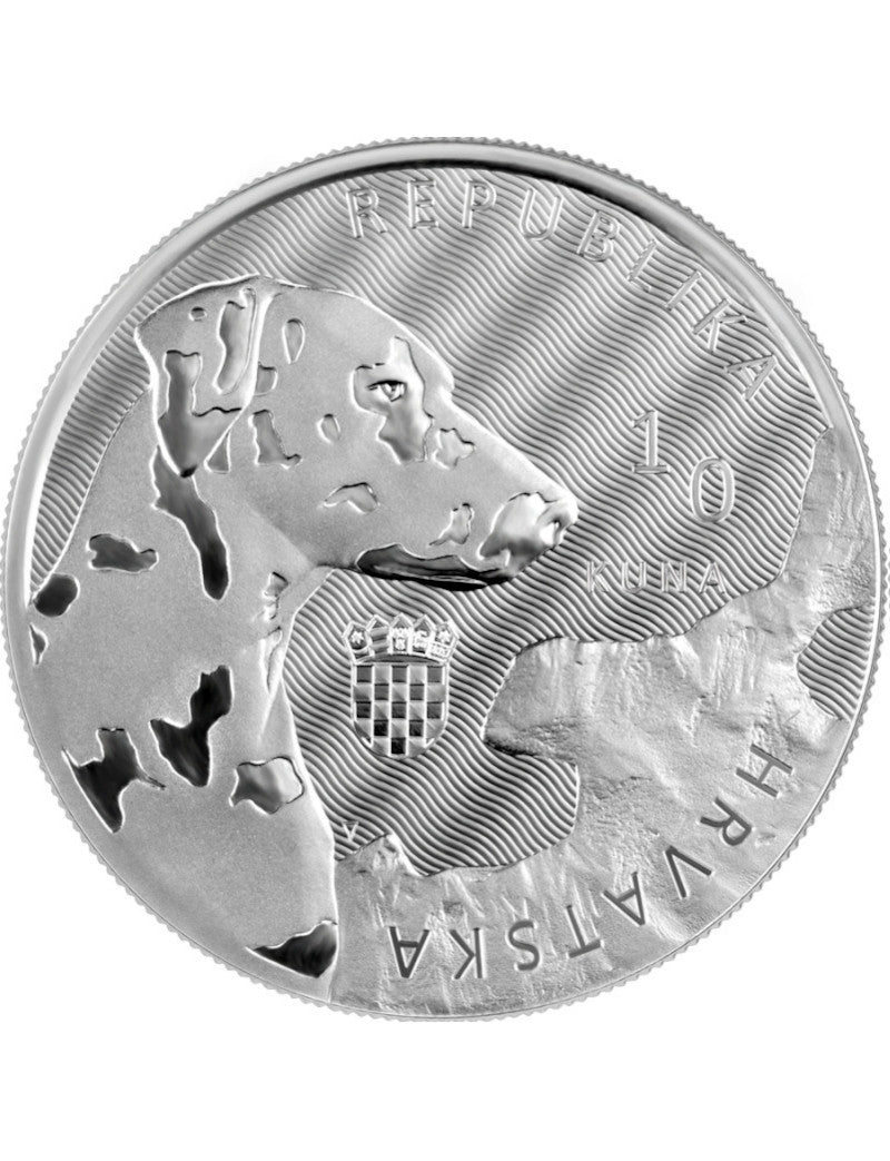 2021 1 oz Croatia Silver Dalmatian Dog Coin