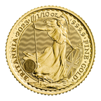 2023 1/10 oz Gold Britannia Coin King Charles III Obverse BU