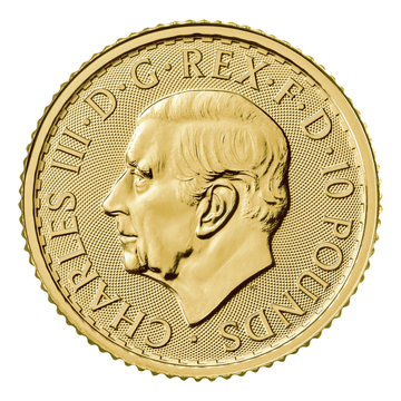 2024 1/10 Oz British Gold Britannia Coin BU King Charles
