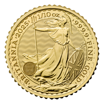2025 Great Britain 1/10 oz Gold Britannia BU