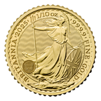 2025 Great Britain 1/10 oz Gold Britannia BU