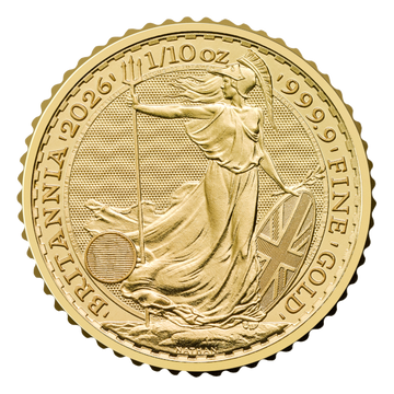 2026 1/10 oz Great Britain Gold Britannia BU