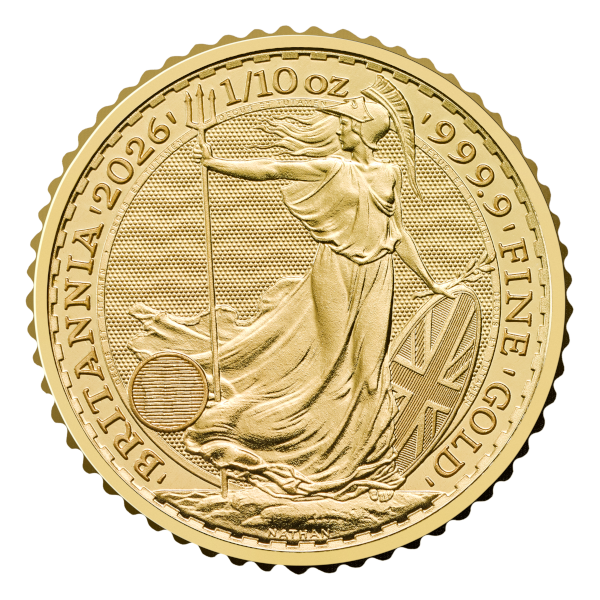 2026 1/10 oz Great Britain Gold Britannia BU