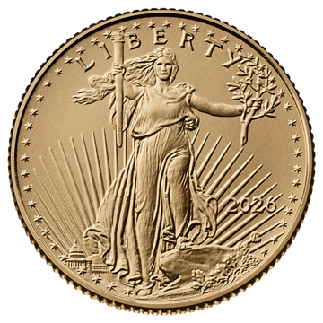 2026 1/10 oz American Gold Eagle Gold Coin Brilliant Uncirculated