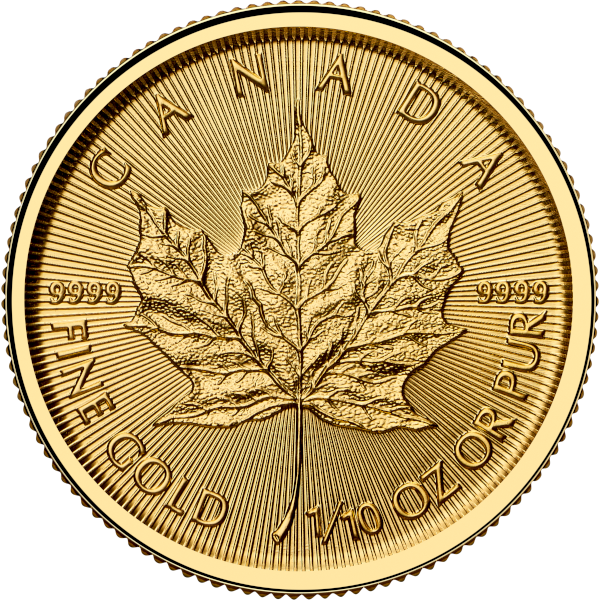 2026 1/10 oz Canadian Gold Maple Leaf Coin BU