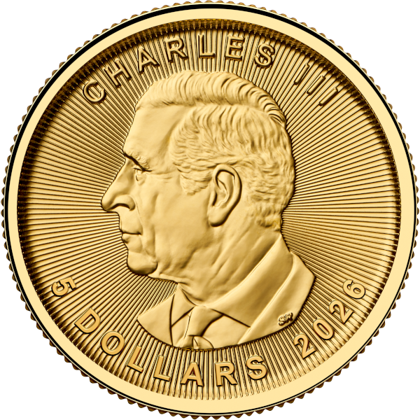 2026 1/10 oz Canadian Gold Maple Leaf Coin BU