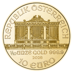 2026 1/10 OZ AUSTRIAN GOLD PHILHARMONIC
