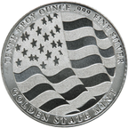 1/10 OZ SILVER ROUND EAGLE GOLDEN STATE MINT