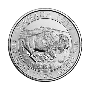 1.25 OZ CANADIAN SILVER BUFFALO - YEAR VARIES
