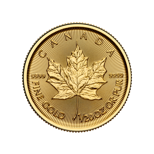 2025 1/20 OZ CANADIAN GOLD MAPLE LEAF