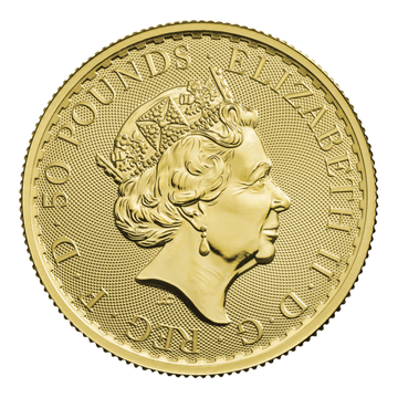2022 Great Britain 1/2 oz Gold Britannia BU