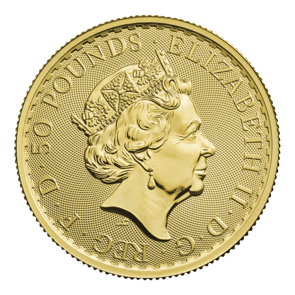 2022 Great Britain 1/2 oz Gold Britannia BU