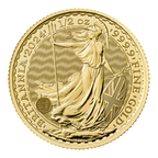 2024 1/2 Oz British Gold Britannia Coin BU King Charles Obverse
