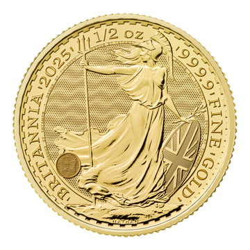 2025 Great Britain 1/2 oz Gold Britannia BU