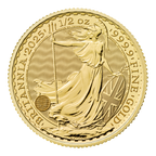 2025 Great Britain 1/2 oz Gold Britannia BU