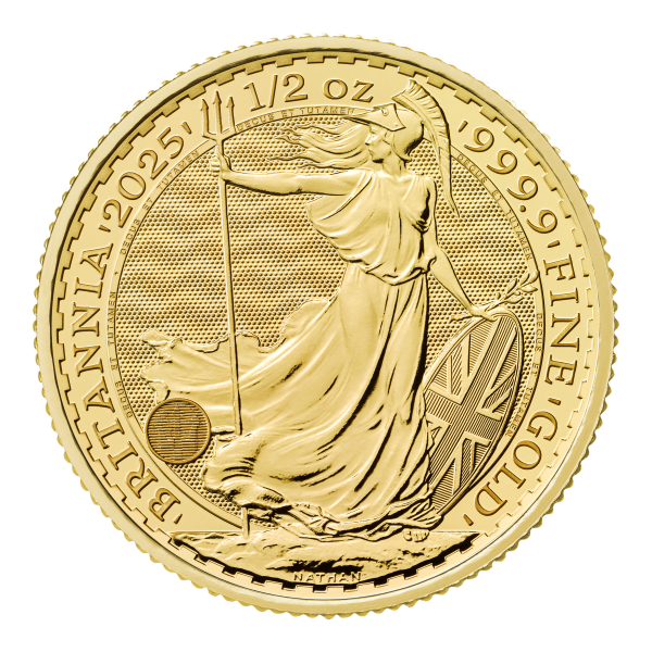 2025 Great Britain 1/2 oz Gold Britannia BU