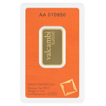 1/2 OZ GOLD BAR VALCAMBI