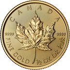 2026 1/2 oz Canadian Gold Maple Leaf Coin BU