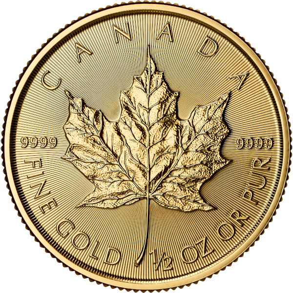 2026 1/2 oz Canadian Gold Maple Leaf Coin BU