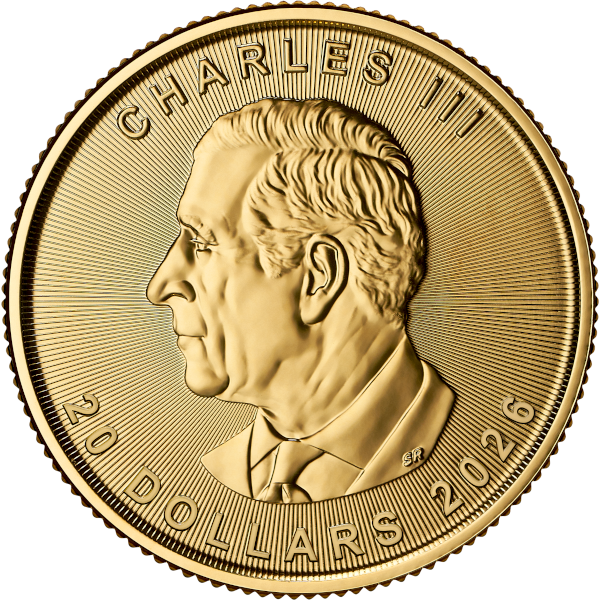 2026 1/2 oz Canadian Gold Maple Leaf Coin BU