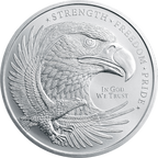 1/2 OZ SILVER ROUND EAGLE GOLDEN STATE MINT