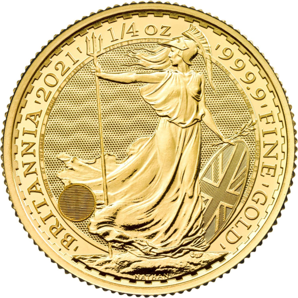 2021 1/4 OZ GREAT BRITAIN GOLD BRITANNIA