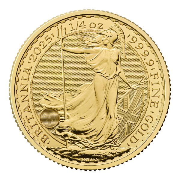 2025 Great Britain 1/4 oz Gold Britannia BU