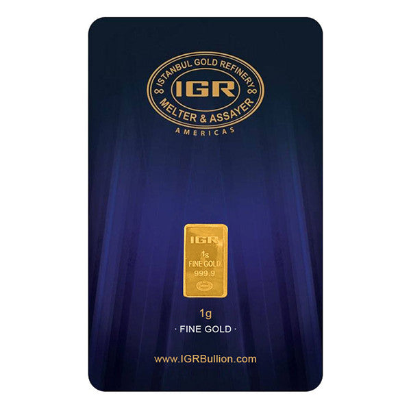 1 GRAM GOLD BAR IGR