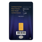 1 GRAM GOLD BAR IGR