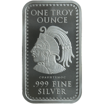 1 oz .999 Silver Bar Aztec Calendar