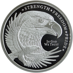 1 OZ SILVER ROUND EAGLE GOLDEN STATE MINT