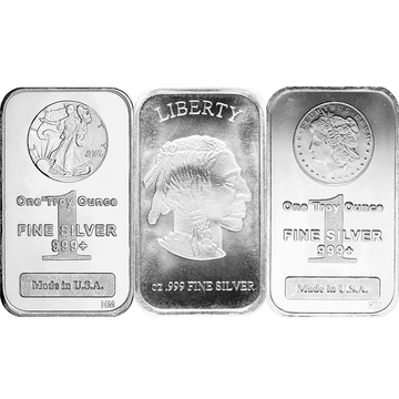 1 oz Silver Bar (Random)
