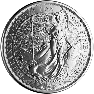 1 OZ GREAT BRITAIN SILVER BRITANNIA
