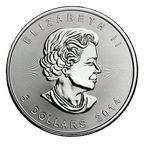 1 oz Canadian Silver Maple Leaf BU (Random Date)