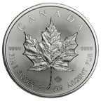 1 oz Canadian Silver Maple Leaf BU (Random Date)