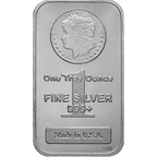 1 oz Morgan Design Silver Bar