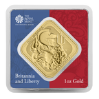 1 oz Britannia and Liberty Gold Bar