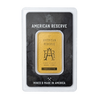 1 oz American Reserve Columbia Goddess Gold Bar New