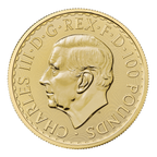 2023 1 oz British Gold Britannia Coin King Charles Obverse BU