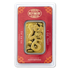 2025 1 Oz Gold Bar Lunar Snake Asahi Mint w/Assay
