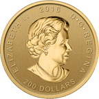 2016 1 OZ GOLD RCM GRIZZLY BEAR