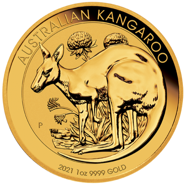 2021 1 oz Australian Gold Kangaroo Coin