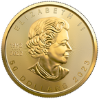 2023 1 oz Canadian Gold Maple Leaf Coin BU