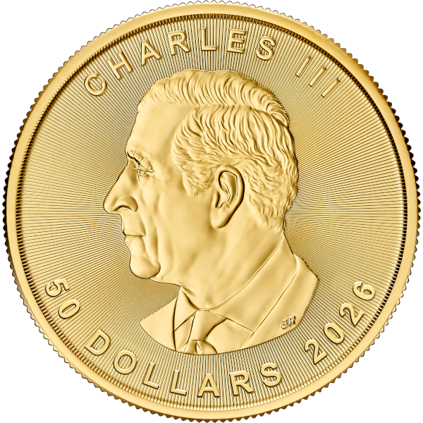 2026 1 oz Canadian Gold Maple Leaf Coin BU