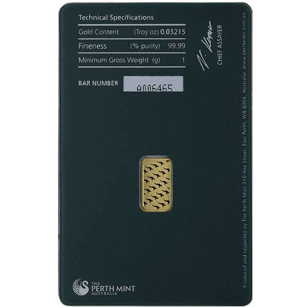 1 GRAM GOLD BAR PERTH