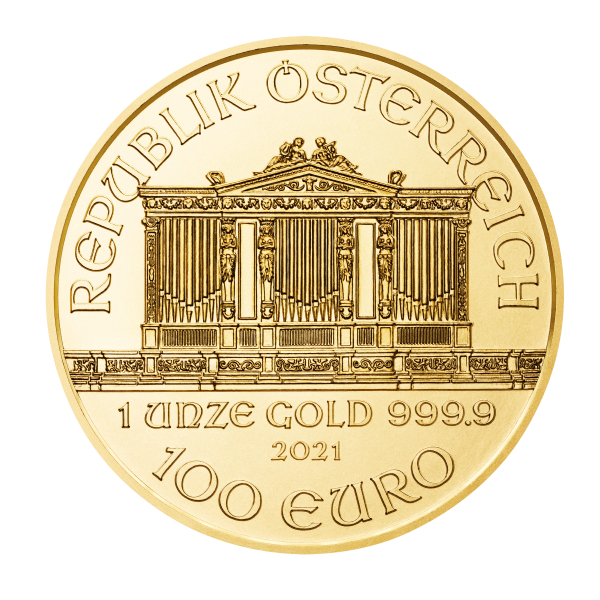 2021 1 oz Austrian Gold Philharmonic Coin