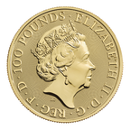 2022 1 OZ GOLD TUDOR BEASTS LION OF ENGLAND